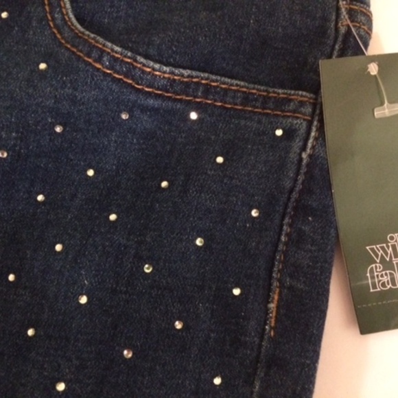 Skinny Jeans womens sz 2 rhinestones - Picture 3 of 6